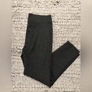 Black Textured Leggings